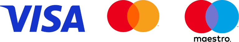 Platit můžete kartami Visa, Mastercard a Maestro