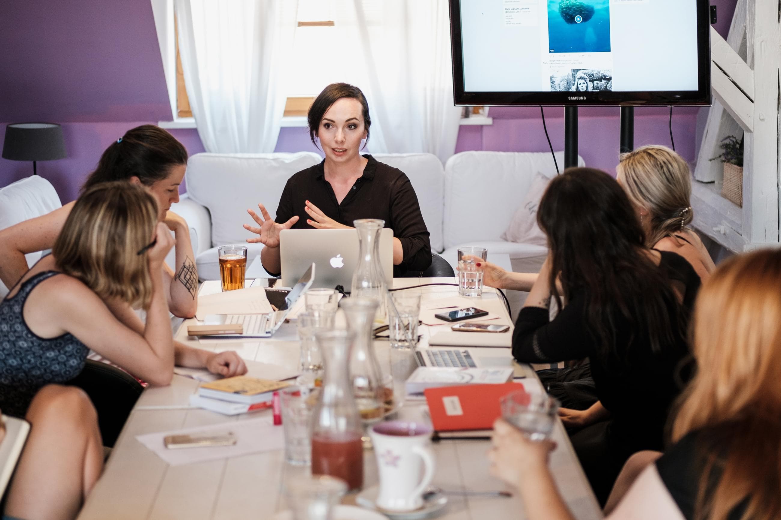 Michelle Losekoot na firemním workshopu